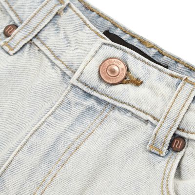 Boys faded distressed raw hem denim shorts